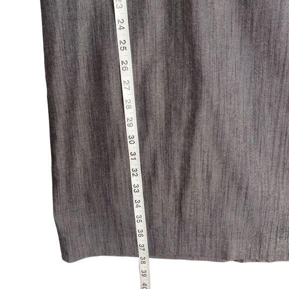 Calvin Klein Sheath Dress 10 Gray Sleeveless Square Neck Knee Length Business - Picture 5 of 8